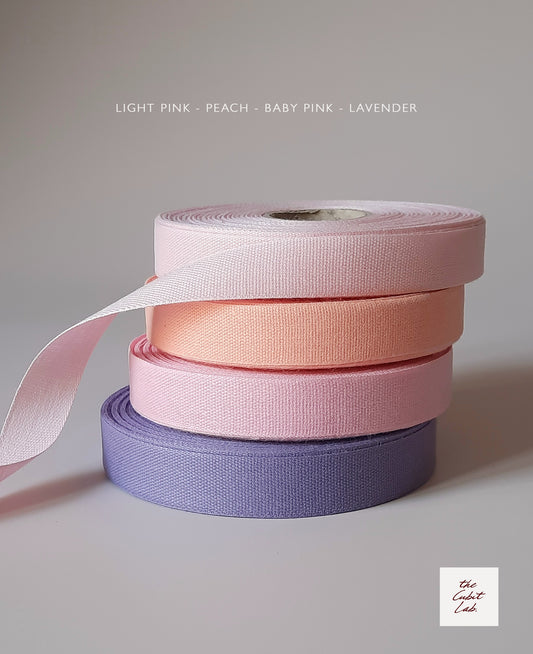 100% cotton ribbon made in Italy for DIY wedding, baby shower and baptism favors. 15mm wide, 20m roll, available in 34 beautiful colors.