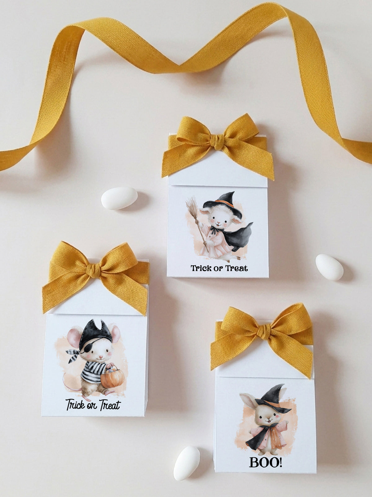 Personalized Halloween Favors Box – Cute Animal DIY