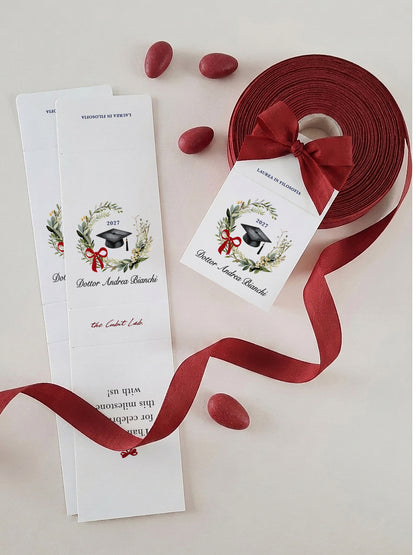Bomboniere Laurea, Porta confetti Laurea, Bomboniera laurea economica fai da te, Personalized Graduation Favor Box