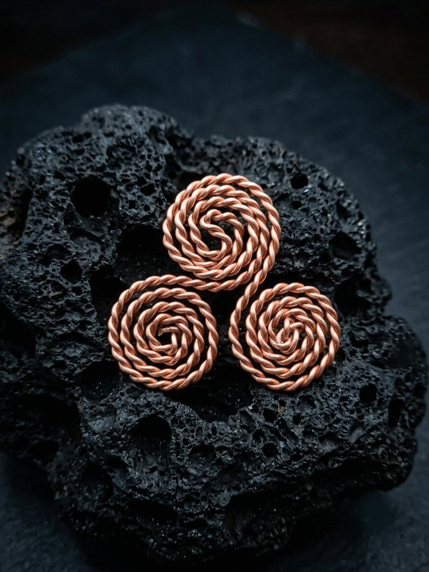 Hand-Made Pure Copper Triskelion